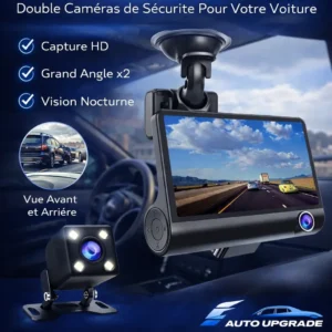 dashcam voiture camera avant arriere hd vision nocturne securite auto maroc